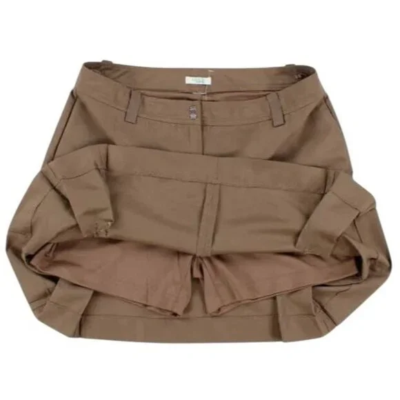IZOD XFG Women's Athletic Golf Tennis Inner Shorts Cargo Skirt Dark Brown Sz 4 - Picture 4 of 13